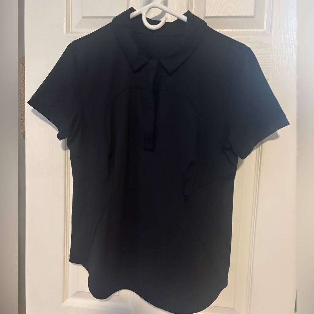 Lululemon Woman's Polo Size L Color Black. New